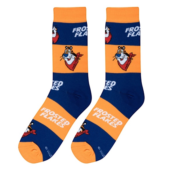KELLOGG’S Frosted Flakes Cereal Printed Crew Socks OS - Picture 1 of 4